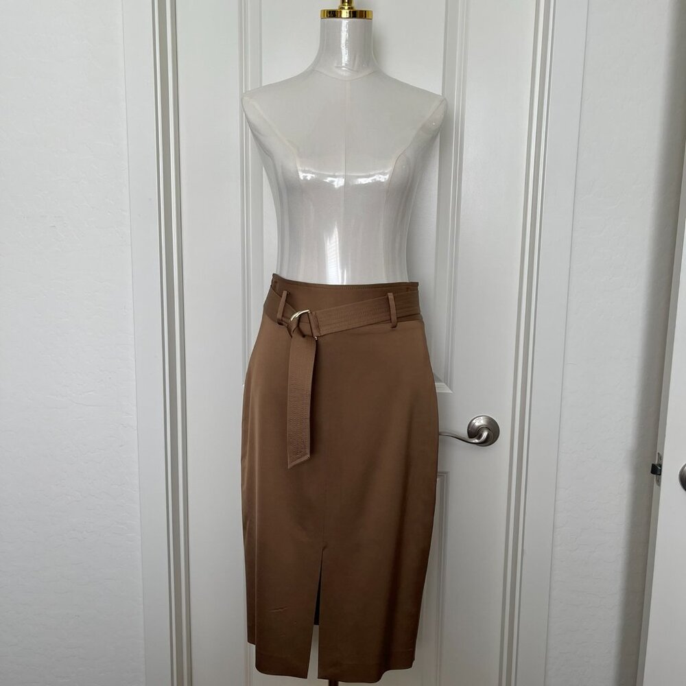 Reiss Byrn- Premium Paperbag Pencil Skirt - Picture 3 of 11